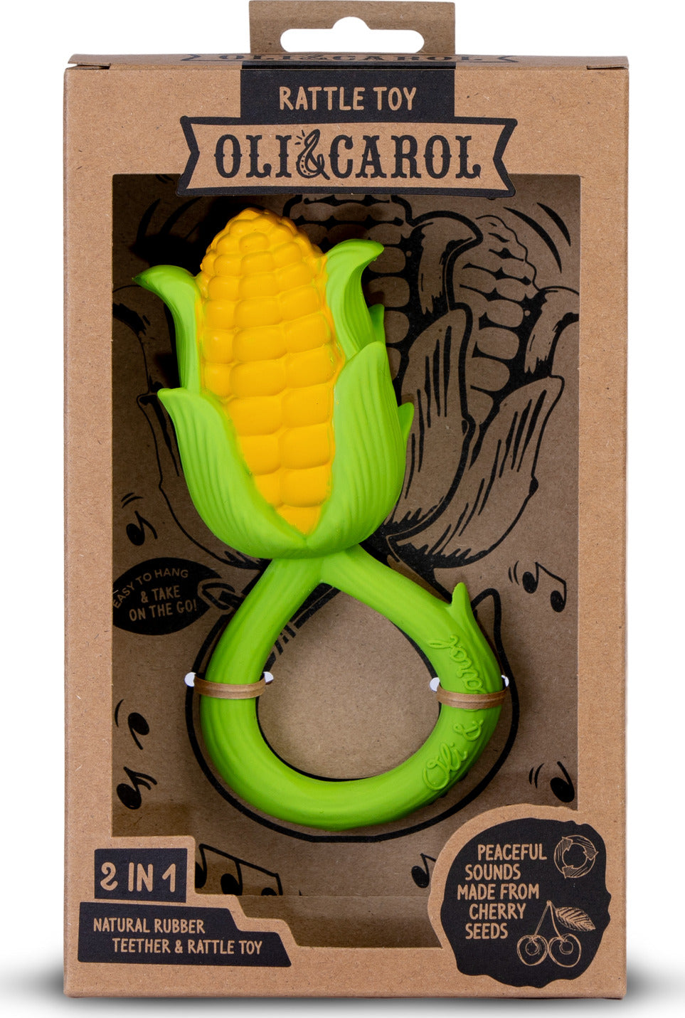 OLI&CAROL Corn Rattle Toy